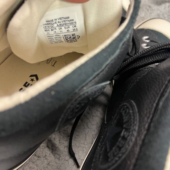 CONVERSE Chuck Taylor Leather Sneakers US M 11 / W 13 All Star High Top Trainers - Picture 9 of 14